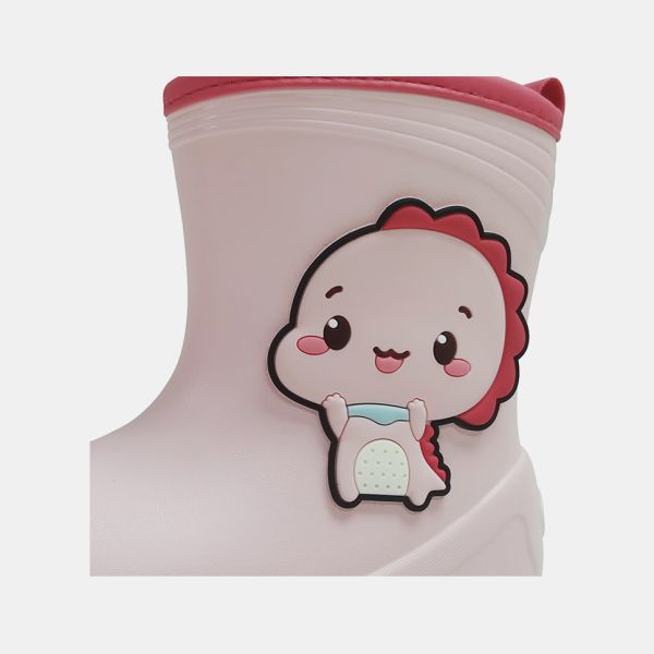 Lightweight Non Slip Kids Ankle PVC Dinosaur Rain Boots