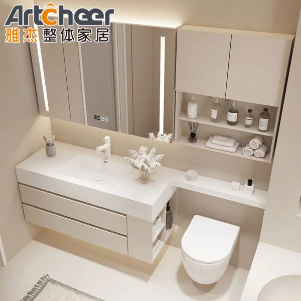 Modern Design Waterproof Bathroom Vanity Combo with Customized Size for Contemporary Bathrooms