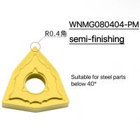 Herramienta externa de torsión de melocotón Wnmg080404-Pm herramientas de torsión de torno CNC Blade