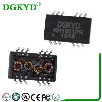 Segurança de KH1601PR 10/100 de alcance RoHS do FCC do UL do CE do transformador dos ethernet