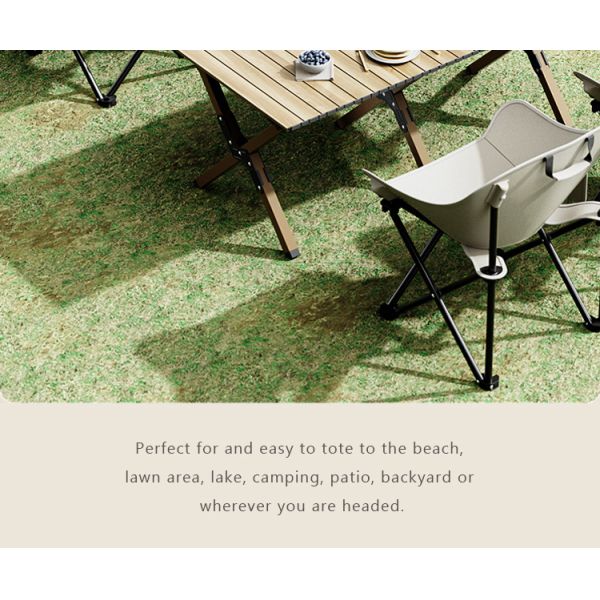 Silla de campamento de metal luna 150KG Capacidad 600D Tejido de Oxford