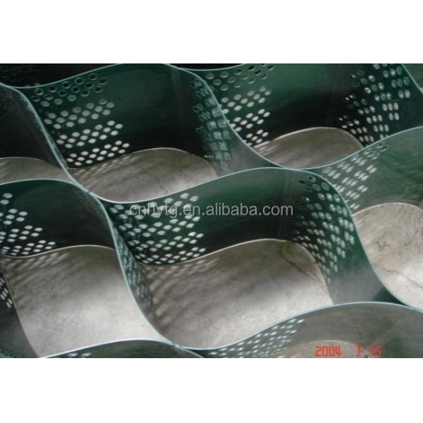 Чёрный пластмассовый геоэлемент HDPE для контроля эрозии и стабилизации почвы в строительстве