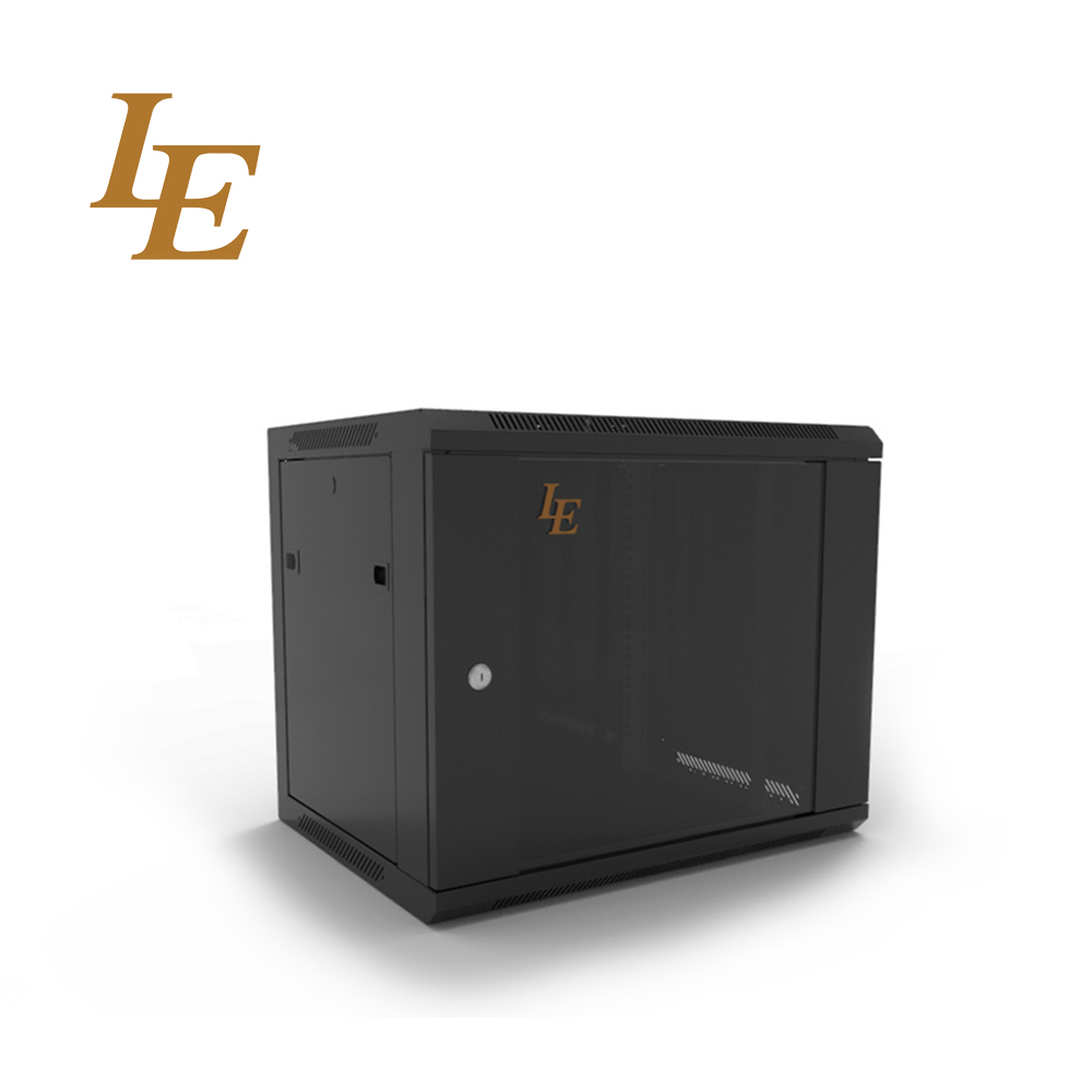 6U 9U 19 дюймов RAL9004 Черный односекционный IT сеть Кабинет стенной стойки Сетевые решения