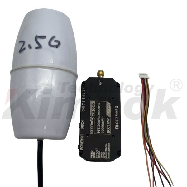 Transmisor de video inalámbrico para drones de 2.5G 10W para transmisión estable a larga distancia