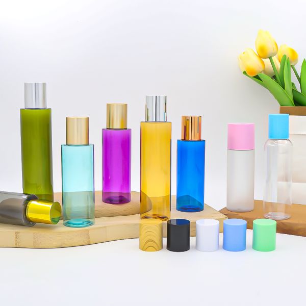 Wholesale High Impact Resistance Leak Proof Customizable PET Plastic Screw Cap Bottles for Cosmetic and Personal Care Packaging
