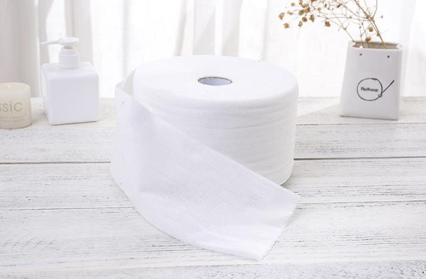 50g White Viscose And Polyester Spunlace Nonwoven Mesh Cotton Tissue, Facial Towel, Wet Wipes