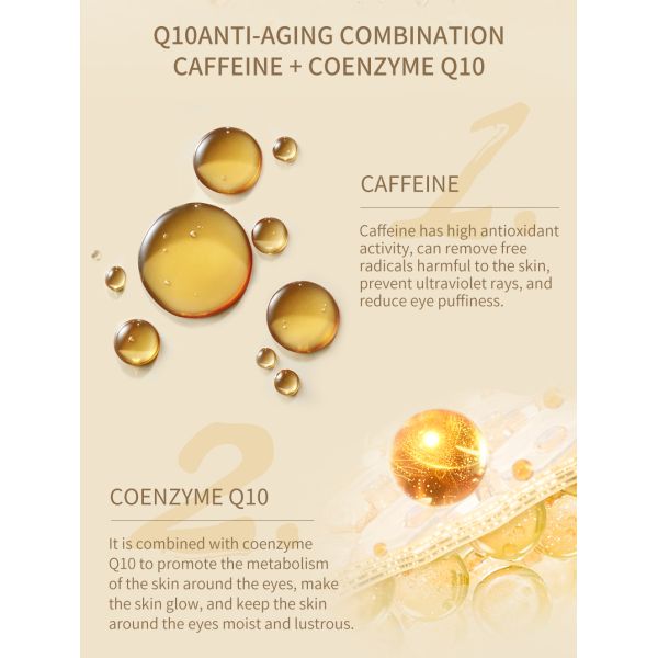 OEM 24 Karat Golden Instant Skincare Eye Mask Cream Wrinkle Removing Organic Essence