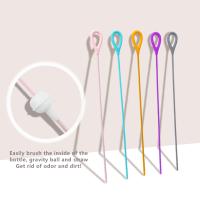 Versatile Deep Cleaning Long Water Bottle Brushes Heat Resistant Sturdy Kitchen Brush For Easy Cleaning Hangable Cup Cleaner