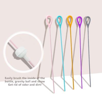 Versatile Deep Cleaning Long Water Bottle Brushes Heat Resistant Sturdy Kitchen Brush For Easy Cleaning Hangable Cup Cleaner