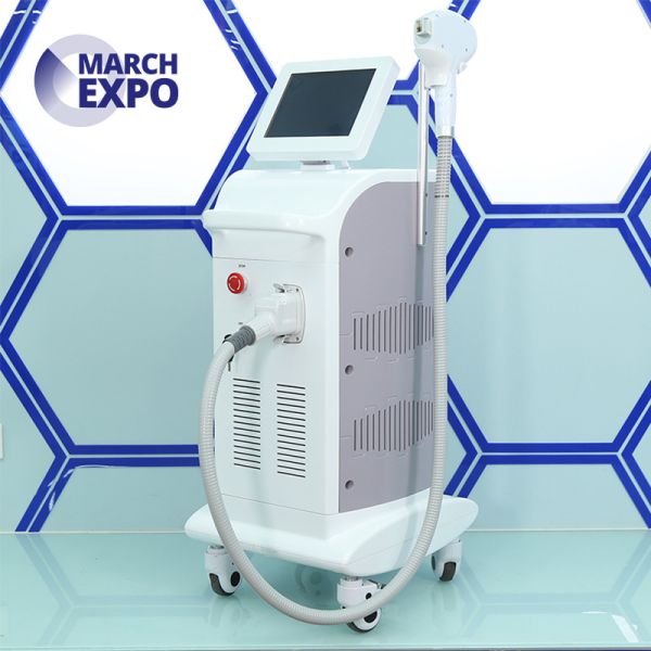 Germany Bars three wavelength 755nm 808nm 1060nm diode nd yag laser for hair removal