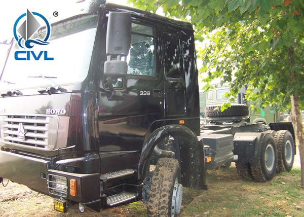 336HP 371HP 60 Ton Semi Trailer Truck with 6x6 Wheel Drive EURO II Standard , Off Road Model