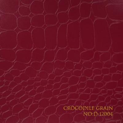 Papier d'emballage en PVC à motif crocodile, étanche et résistant aux rayures