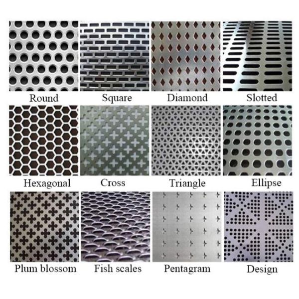 Stainless Steel Metal Plates with Round / Square /Hexagonal Holes