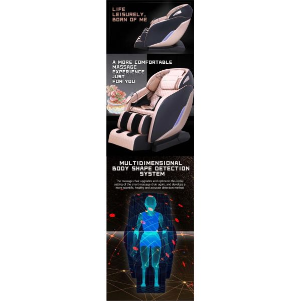 LS Full Back Zero Gravity Recliner Massage Chair LCD Hypnotherapy Scraping