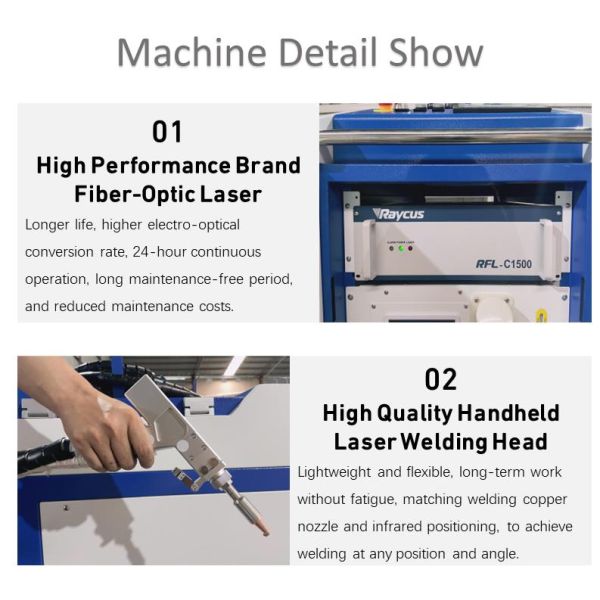 2000W Fiber Handheld Laser Welding Machine 1-4000mm/S Scanning Speed
