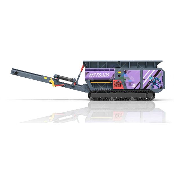 40 Tons Per Hour Crawler Mobile Shredder with Stainless Steel Components and CE ISO TUV Certification