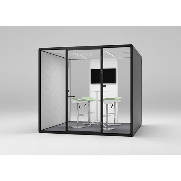 Подвижная комната тихая кабина удобные кабины для совещаний с системой вентиляции Алюминиевая стена из стали и полиэстера