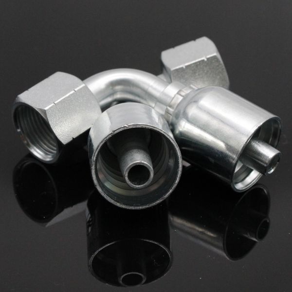 Female ORFS Swivel 45 Elbow Hydraulic Fitting Forged Stainless Steel Material 15943-8-6