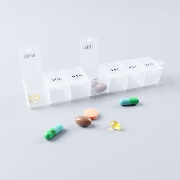 pill box Материал ПП организатора коробки таблетки 7 дней еженедельный легкий для того чтобы снести
