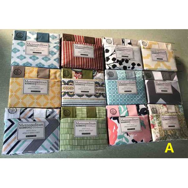 6pcs King Size Microfiber Sheet Set in European and American Style with Solid Pattern