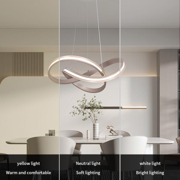 Ceiling Lighting Fixture Remote Dimmable Hanging LED Pendant Light Suspension Moderne for Decoration