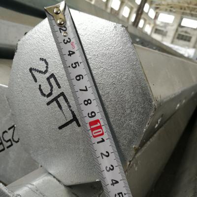 25FT 300KGF Load Philippines Nea Standard Hot Dip Galvanized Steel Pole