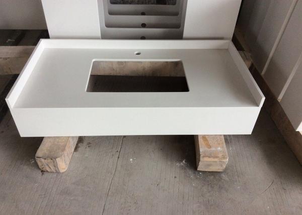 Fire Proof Solid Quartz Countertops Alkali Resistance Customized Size
