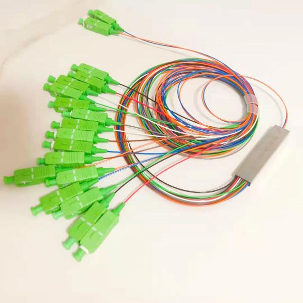 Divisor do PLC da fibra ótica do PVC de FTTH 2x16 com Sc/conector do Apc