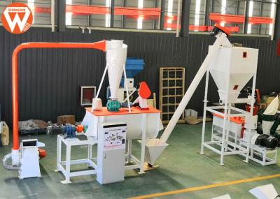 o gado da máquina de mistura 7.5KW horizontal alimenta a capacidade da maquinaria 1000kg/H da planta