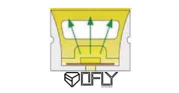 Perfil de borracha de néon do diodo emissor de luz do tubo 16*16mm do silicone YD-S1616-1 para a iluminação de tira