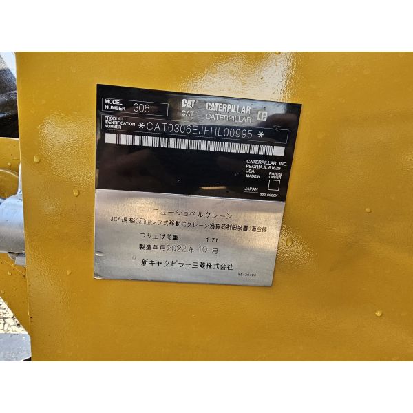 Secondhand 6 Ton Mini Excavator Digger Used Origin Caterpillar 306Cat307 Cat306 Cat305.5e for Sale