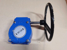 Ductile Iron Butterfly Valve Gear Box Blue Black Worm Gearbox For Butterfly Valve