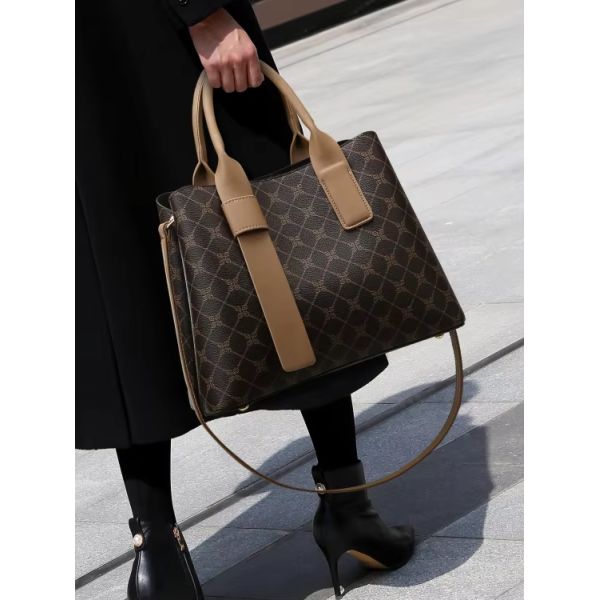 Season All Seasons Fashion Tote Bag For Women Genuine Leather Handbag Trendy Lady