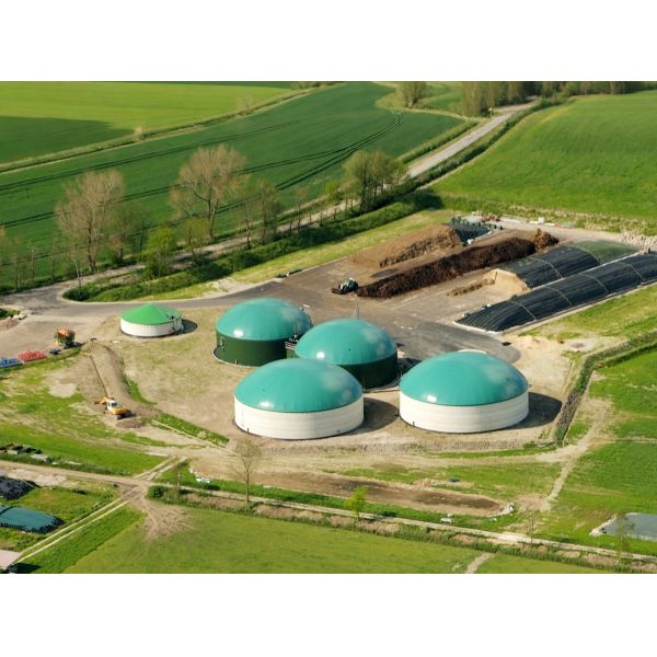 Double Layer Biogas Balloon Spherical Design For Landfill Gas Storage