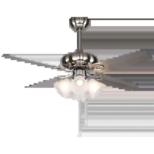 HFBH Modèle 291 48' Lame métallique Chrome couleur nickel classique US Design Fan Light