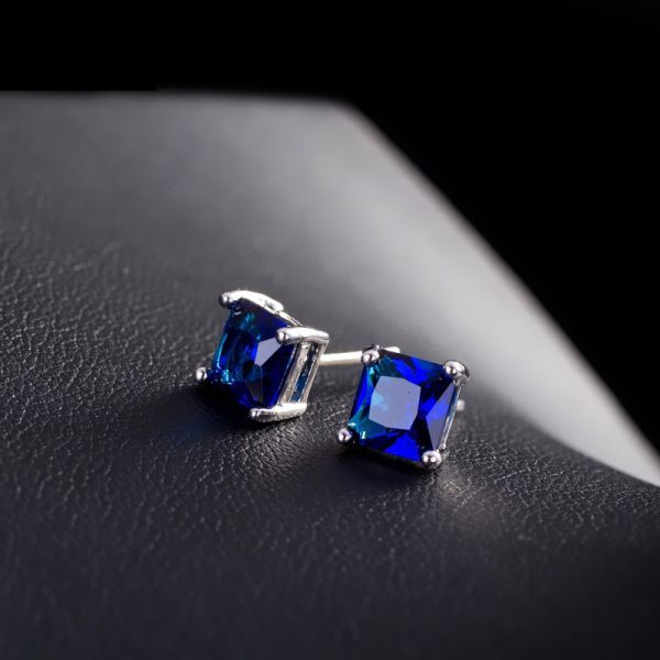 Cubic zirconia stud earrings cz earrings in bulk classic simple earrings design necklace earring jewelry set