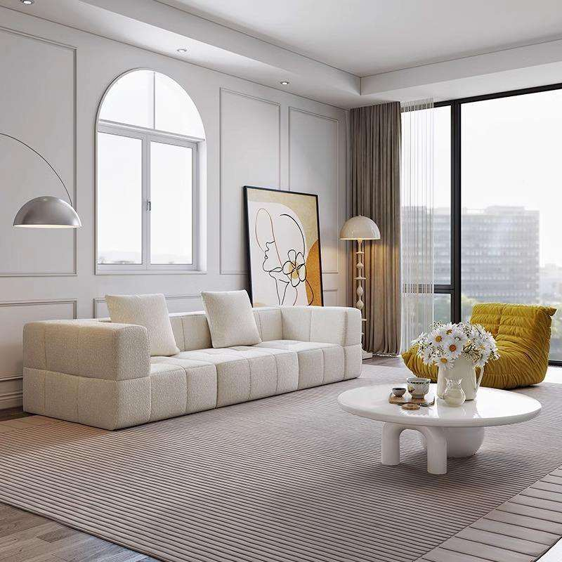 Custom Vacuum Packed Compressed Sponge Combination Sofa Ottoman Set Modular Sectional Couch Compressed Sofa Set for Home