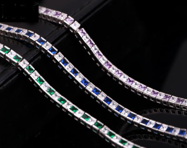 Fashion Bangle  AAAA Cz Gold Silver color Wedding Bracelet bangle for women Fashion accessaries