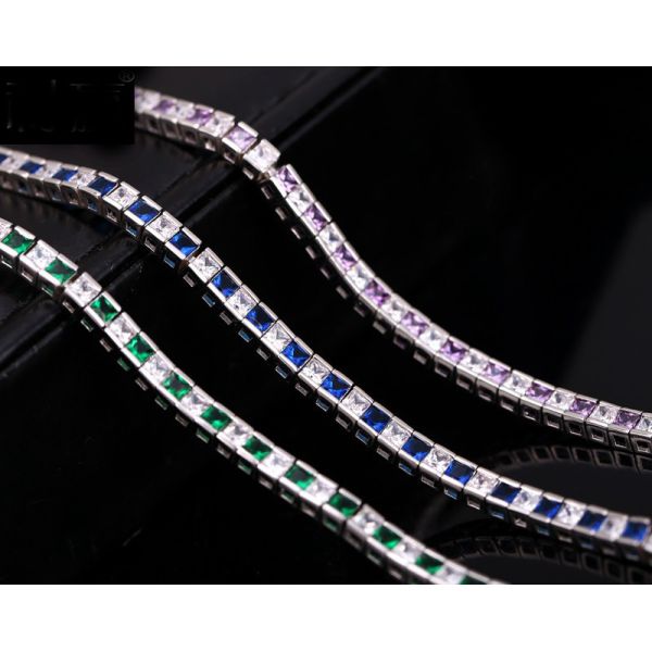 Fashion Bangle  AAAA Cz Gold Silver color Wedding Bracelet bangle for women Fashion accessaries