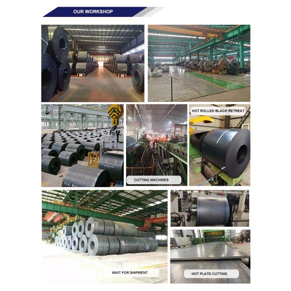 Non-Alloy HRC Steel 3mm Hot Rolled Iron Sheet Black Steel ASTM Carbon Steel Coil for Decoiling