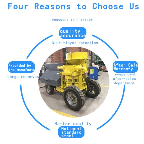 Professional Hs-700 Rotary Piston Wet Shot Crete Machine with 20mm Hose Diameter