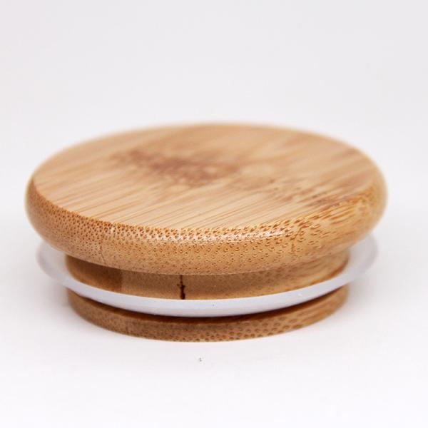 70mm/86mm Friendly Mason Caps Reusable Caps de bambu Tops com buraco de palha