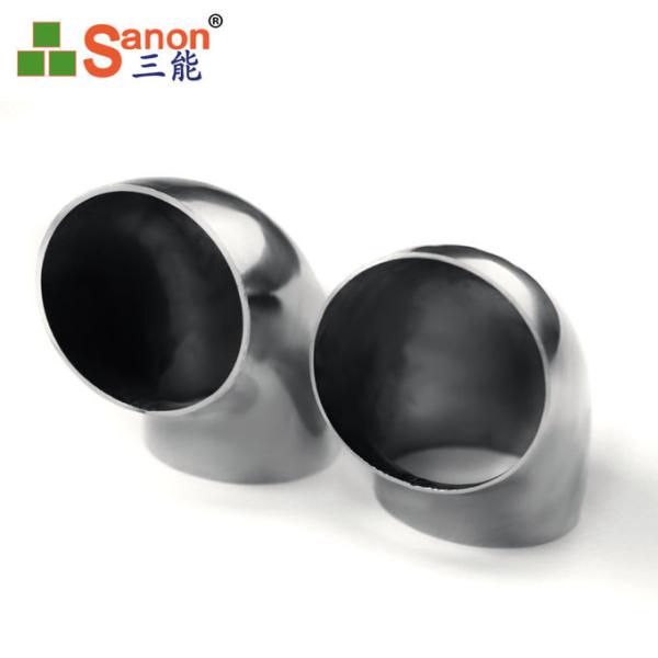 45 Degree Stainless Steel Weld Elbows 1.5mm Mirror Polished Sand Blasting
