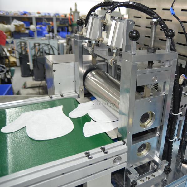15KHZ Glove Production Machine 55 pcs/min With Ultrasonic double horns