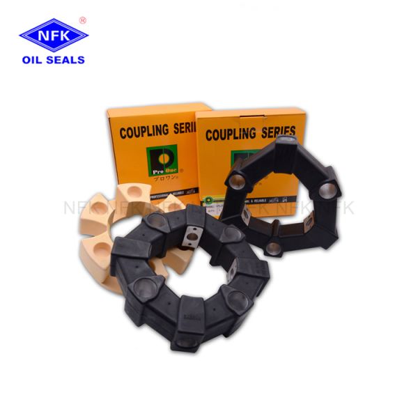 Taiwan Pro One 140H Single PVC Pump Couplings Glue Rubber Spider Flexible Rubber Coupling for Excavator Hydraulic Style