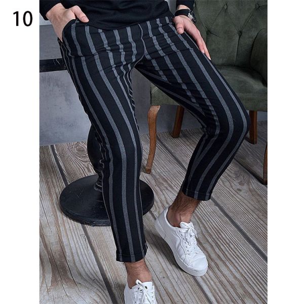 Affordable Tactical Print Pants for Men Spring Season Knitted Golf Elastic Trousers