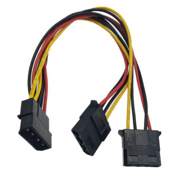 4 Pin Male 1 a 2 * 4 cabo de Pin Famale IDE 4 Pin Sata Power Y