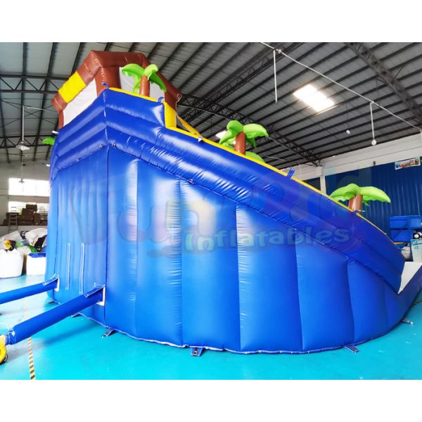 Plato Double Side Inflatable Water Slide Jumper Bounce House