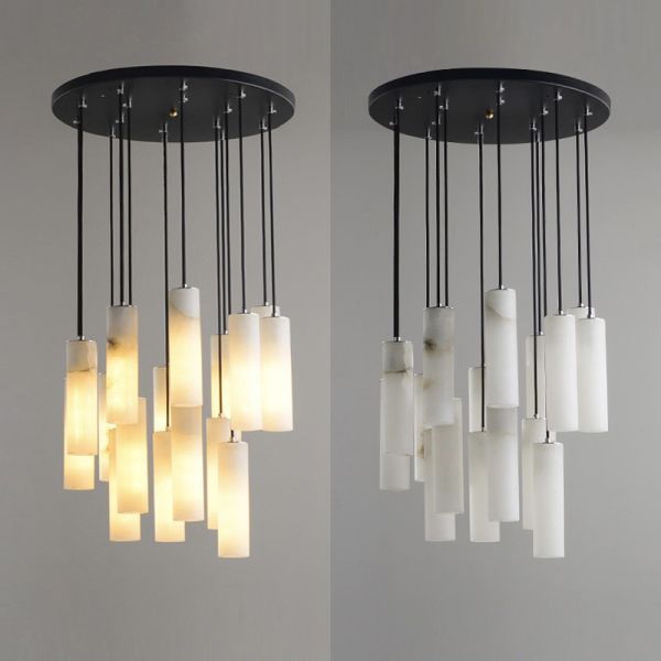 Декоративных ламп кухни AC265V потолочная лампа алебастра современных современных естественная мраморная