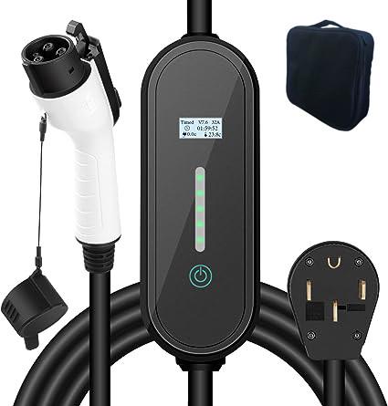 Outdoor Portable Electric Vehicle Charger Station 240V 32Amp